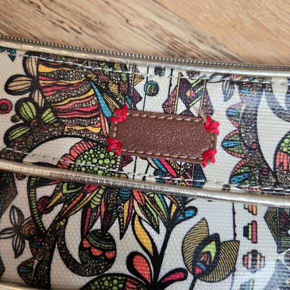 Sakroots Artistic Owl Crossbody Purse Embroidered Strap Boho - Picture 2 of 16